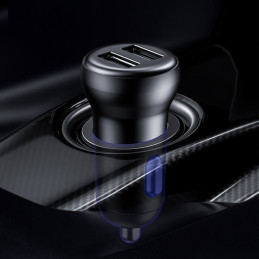 Belaidis Bluetooth FM siųstuvas su įkrovikliu Baseus S-16 (Overseas edition) – juodas
