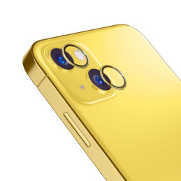 3mk Lens Protection Pro fotoaparato dangtelis, skirtas iPhone 14 Plus – geltonas