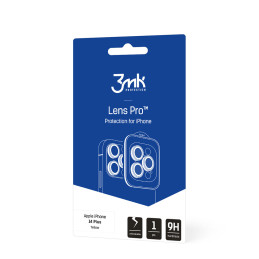 3mk Lens Protection Pro fotoaparato dangtelis, skirtas iPhone 14 Plus – geltonas