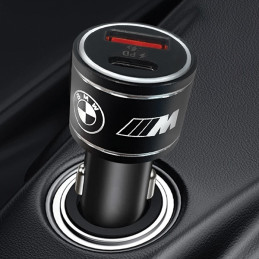 BMW M Edition PD QC 3.0 20W Fast Charge automobilinis įkroviklis - juodas