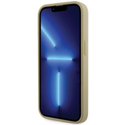 Guess Rhinestone Triangle dėklas iPhone 14 Pro - auksinis