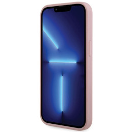 Guess Rhinestone Triangle dėklas iPhone 14 Plus - rožinis