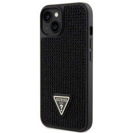 Guess Rhinestone Triangle dėklas iPhone 14 - juodas
