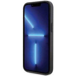 Guess Rhinestone Triangle dėklas iPhone 14 - juodas
