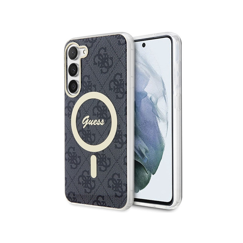 Guess 4G MagSafe dėklas Samsung Galaxy S23+ - juodas