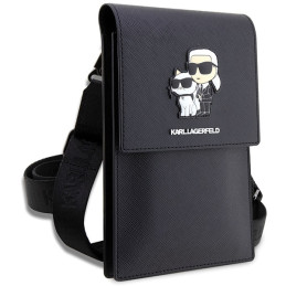 Karl Lagerfeld Saffiano Karl&Choupette rankinė - juoda
