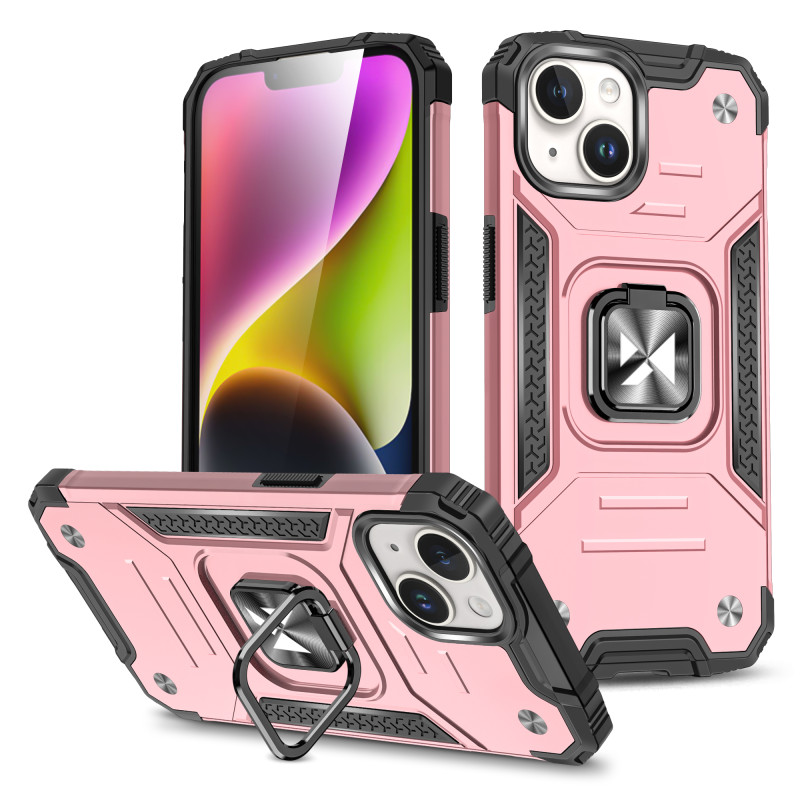 Wozinsky Ring Armor dėklas iPhone 15 - rožinis auksas