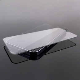 Patvarus Wozinsky Full Glue viso ekrano grūdintas stiklas su rėmeliu, skirtas iPhone 15 – juodas