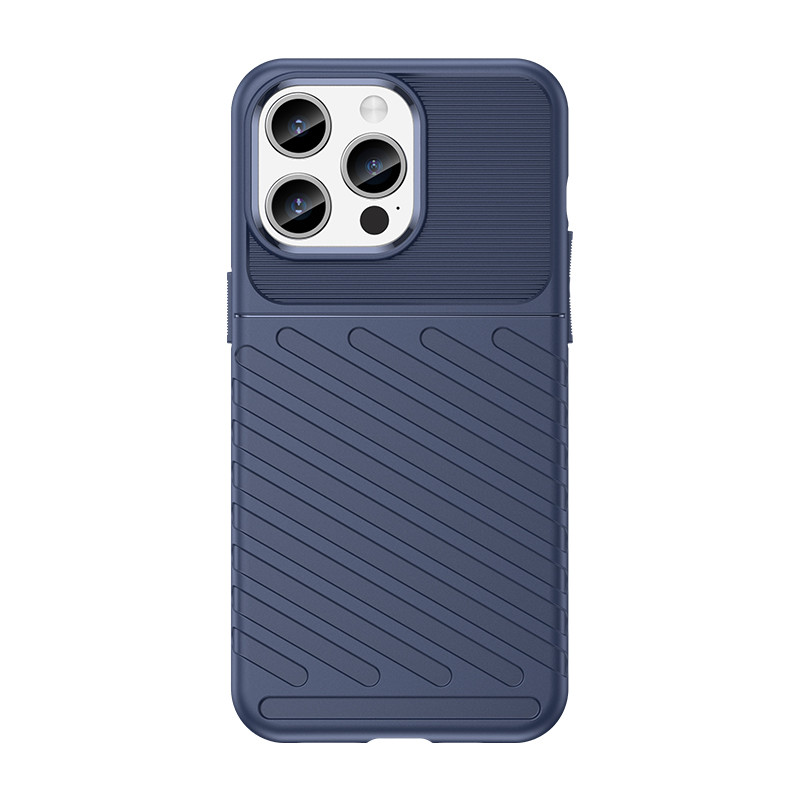 Šarvuotas iPhone 15 Pro Max Thunder dėklas – mėlynas