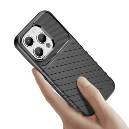 Šarvuotas iPhone 15 Pro Thunder Case – juodas