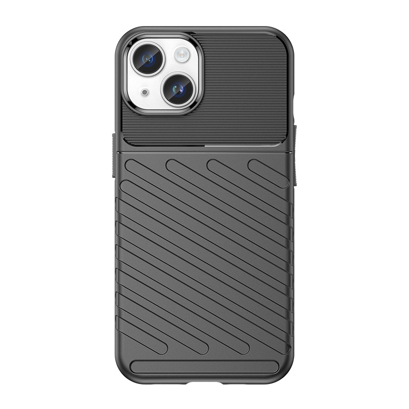 Šarvuotas iPhone 15 Plus Thunder Case – juodas