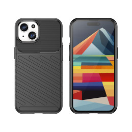 Armored Thunder Case iPhone 15 - juodas