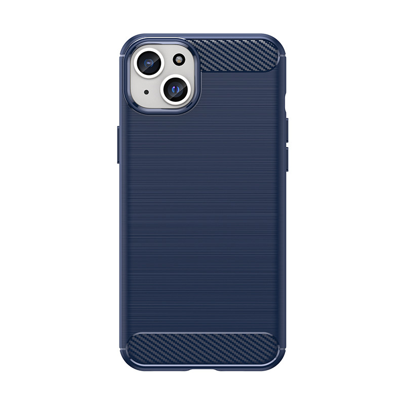 Lankstus anglies rašto dėklas iPhone 15 Plus Carbon Case - mėlynas