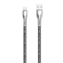 Dudao pintas kabelis USB - micro USB 5 A 1 m pilkas (L3PROM pilkas)