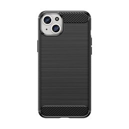 Lankstus anglies rašto dėklas iPhone 15 Plus Carbon Case - juodas