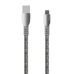 Dudao pintas kabelis USB - micro USB 5 A 1 m pilkas (L3PROM pilkas)