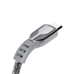 Dudao pintas kabelis USB - micro USB 5 A 1 m pilkas (L3PROM pilkas)