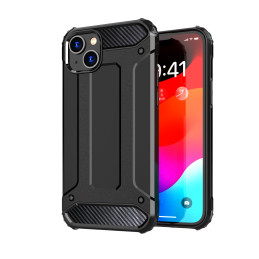 Šarvuotas dėklas iPhone 15 Plus Hybrid Armor - mėlynas