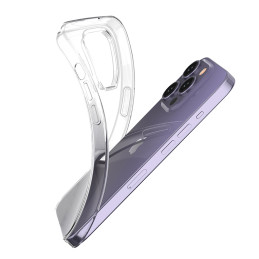 iPhone 15 Pro dėklas iš Ultra Clear serijos, skaidrus