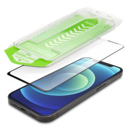 9H grūdintas stiklas su tvirtinimo rėmeliu iPhone 13 Pro Max Wozinsky Premium Glass - juodas