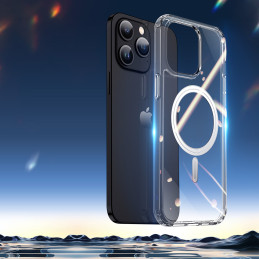 Dėklas skirtas iPhone 15 Pro su MagSafe Dux Ducis Clin - skaidrus