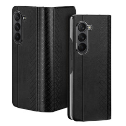 Odinis atverčiamas ir piniginės dėklas, skirtas Samsung Galaxy Z Fold5 5G Dux Ducis Bril – juodas