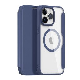 Dux Ducis Skin X Pro dėklas skirtas iPhone 15 Pro Max su MagSafe ir atvartu - mėlynas