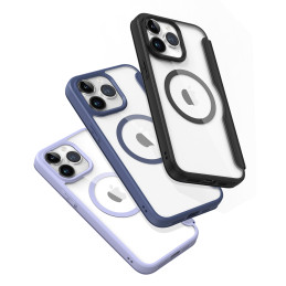 Dux Ducis Skin X Pro dėklas skirtas iPhone 15 Pro su MagSafe ir atvartu - mėlynas