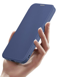 Dux Ducis Skin X Pro dėklas skirtas iPhone 15 Pro su MagSafe ir atvartu - mėlynas