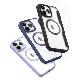 Dux Ducis Skin X Pro dėklas skirtas iPhone 15 Pro su MagSafe ir atvartu - juodas