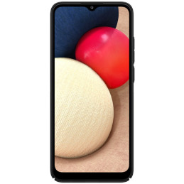 Nillkin Super Frosted Shield sustiprintas dėklo dangtelis Samsung Galaxy A02s EU juodas