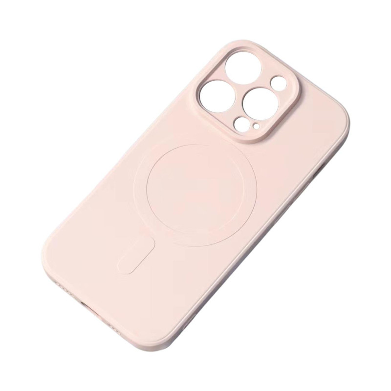 Magnetinis iPhone 13 Pro silikoninis dėklas Magsafe – rožinis