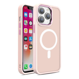 Magnetinis dėklas su MagSafe Color Matte Case iPhone 14 Plus - rožinis