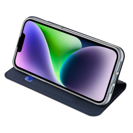 Dux Ducis Skin Pro atverčiamas dėklas ir piniginė iPhone 15 - mėlyna