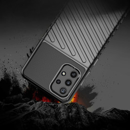 Thunder Case lankstus šarvuotas dėklas Samsung Galaxy A72 4G juodas
