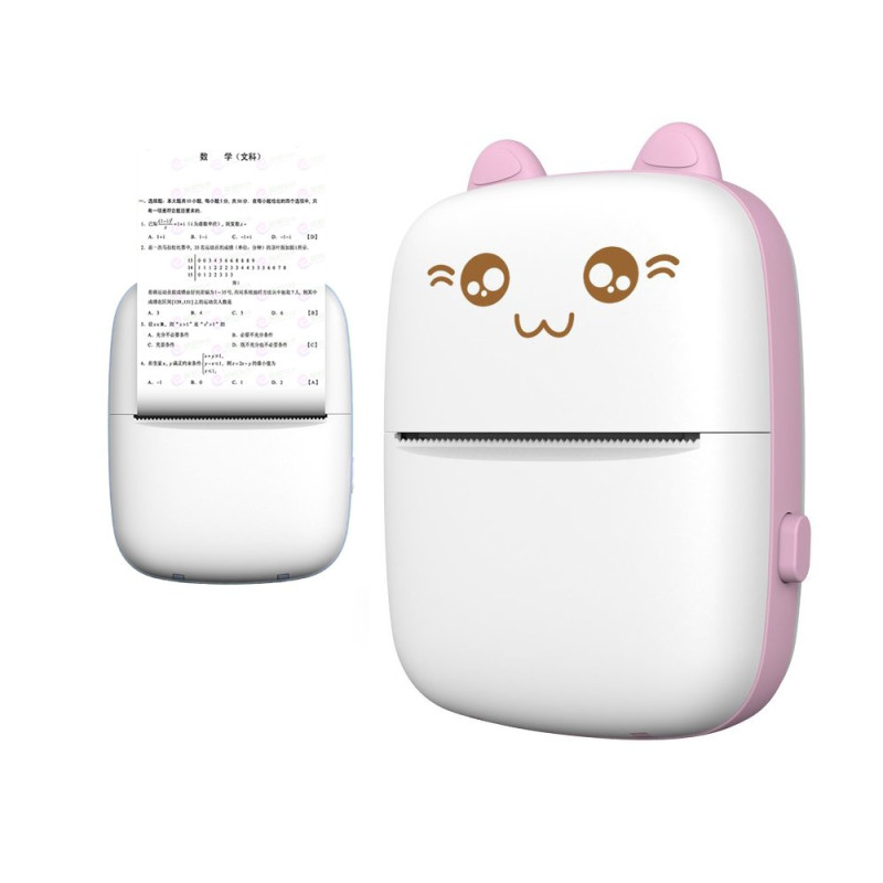 HURC9 mini cat termo spausdintuvas - rožinis