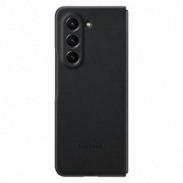 Ekologinės odos dėklas Samsung Galaxy Z Fold 5 - juodas
