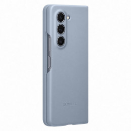 Ekologinės odos dėklas Samsung Galaxy Z Fold 5 - mėlynas