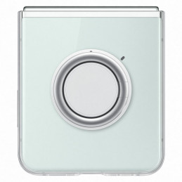Silikoninis prietaisų dėklas, skirtas Samsung Galaxy Z Flip 5 + USB C 25W sieninis įkroviklis - skaidrus