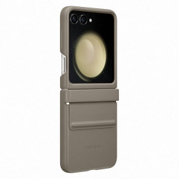 Ekologinės odos dėklas Samsung Galaxy Z Flip 5 - rudas