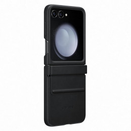 Ekologinės odos dėklas Samsung Galaxy Z Flip 5 - juodas