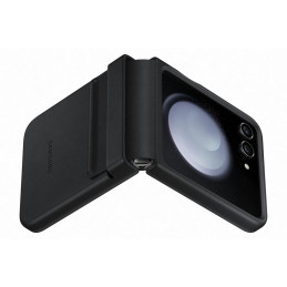 Ekologinės odos dėklas Samsung Galaxy Z Flip 5 - juodas