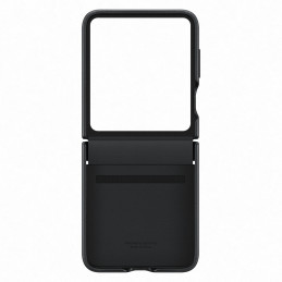 Ekologinės odos dėklas Samsung Galaxy Z Flip 5 - juodas