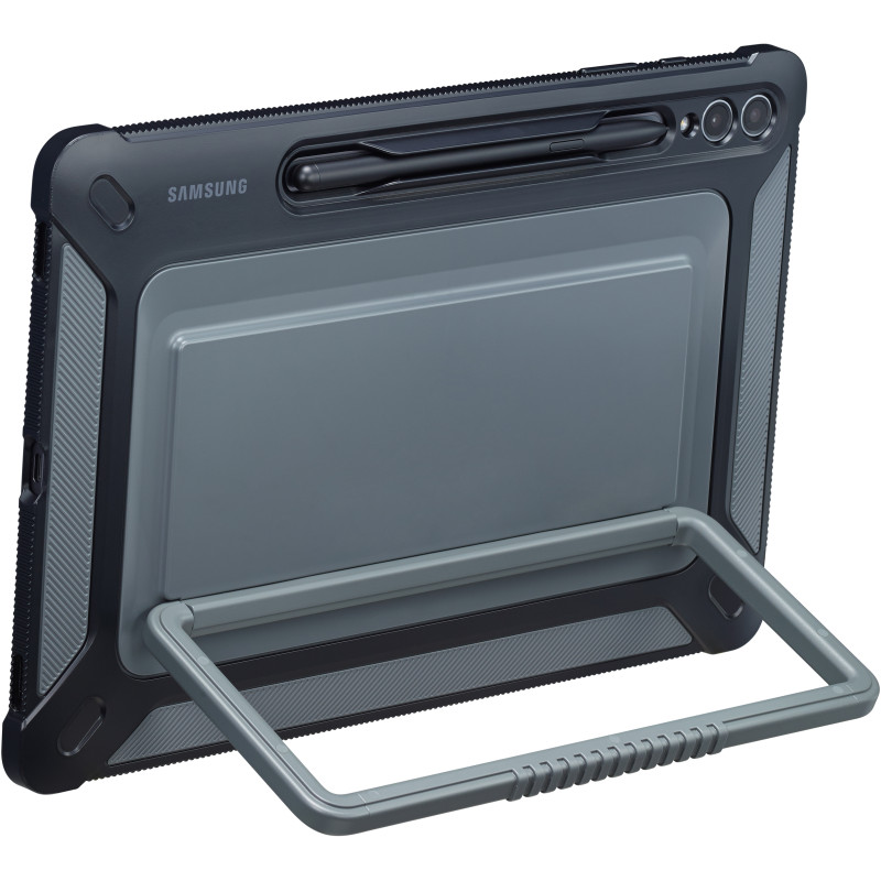 Šarvuotas lauko dangtelis, skirtas Samsung Galaxy Tab S9+ - titanas