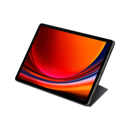 Dėklas su atvartu ir stovu Samsung Galaxy Tab S9 Smart Book Cover - juodas