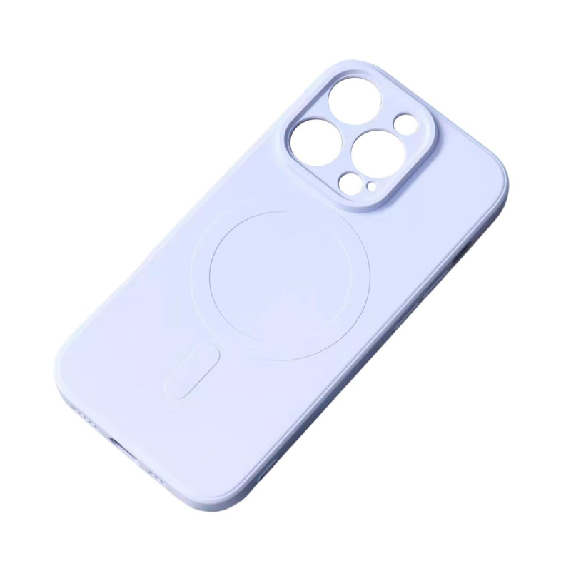 Su MagSafe suderinamas silikoninis dėklas, skirtas iPhone 15 Pro Max Silicone Case - mėlynas