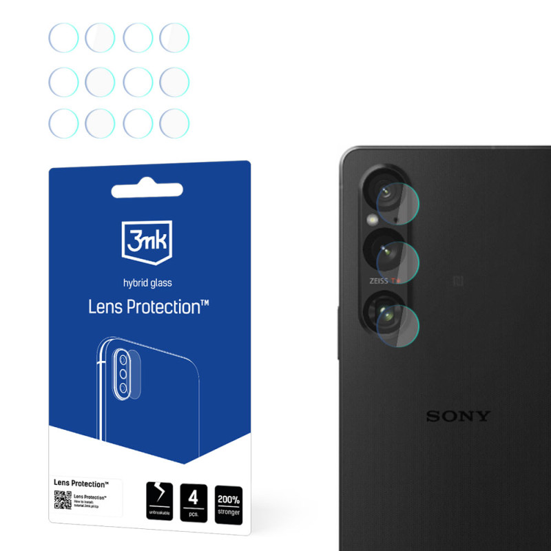 3mk Lens Protection™ hibridinis fotoaparato stiklas, skirtas Sony Xperia 1 V