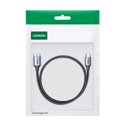 USB C / mikro USB-B 3.0 laidas Ugreen US565 5Gb/ s 3A 1m – pilkas