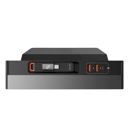 „Baseus T-Space“ serijos USB koncentratorius, skirtas „Tesla Model 3/ Y“ su įmontuotu 45 W USB C laidu – juodas