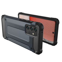 Hybrid Armor šarvuotas hibridinis korpuso dangtelis, skirtas Samsung Galaxy A72 4G mėlynas